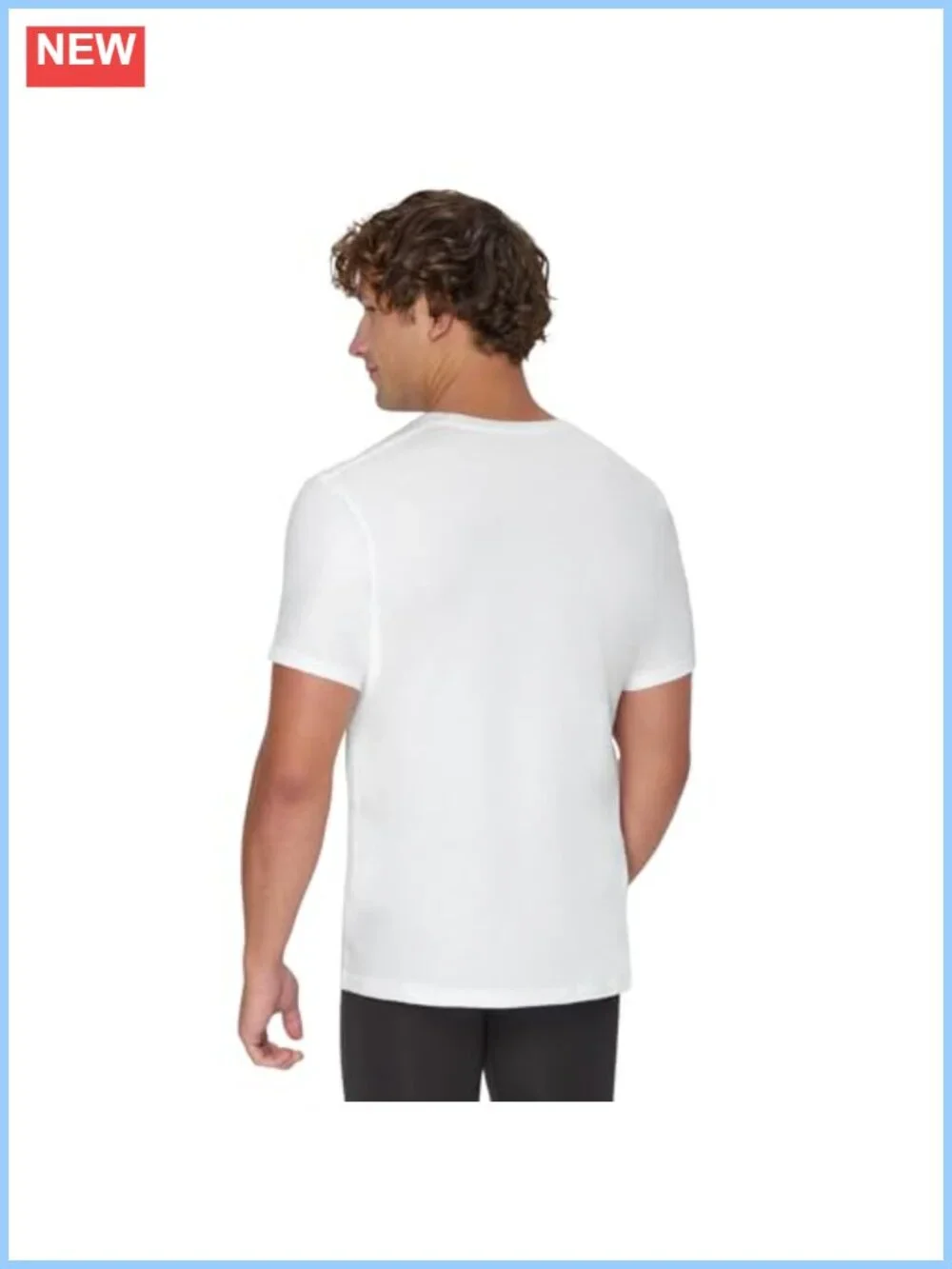 Hanes Men's Undershirt 3-Pack Sweat Block V-Neck Cotton Tee
